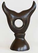 Ceramic Sculpture by Greg Geffner. Title: Black Hole Of The Abys
