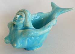 Greg Feffner Ceramic Sculpture. Title: Mermaid Soap Dish
