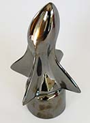 Ceramic Sculpture. Title: Rocket by Greg Geffner