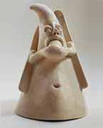 Greg Geffner - Skier Eater Ceramic Sculpture.