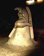 Greg Geffner - Skier Eater Snow Sculpture