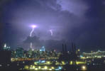 Mid Town NYC Lightning Strike