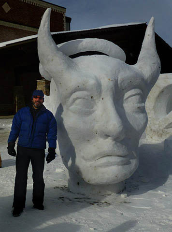 Greg Geffner - Snow Devil Snow Sculpture