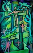 Greg Geffner - Immitating Christ. Oil On Canvas.