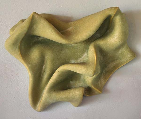 Greg Geffner, Twisted Squished Devil, Ceramic Sculpture Ochre