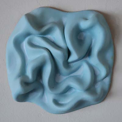 TwistedS quiggles, Ceramic Sculptures by Greg Geffner - Aqua