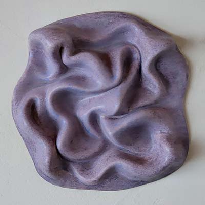 TwistedS quiggles, Ceramic Sculptures by Greg Geffner - Purple