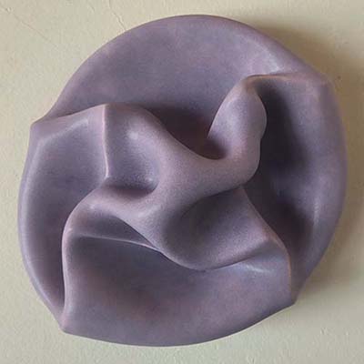 Twisted Spin, Ceramic Sculptures by Greg Geffner - Purple