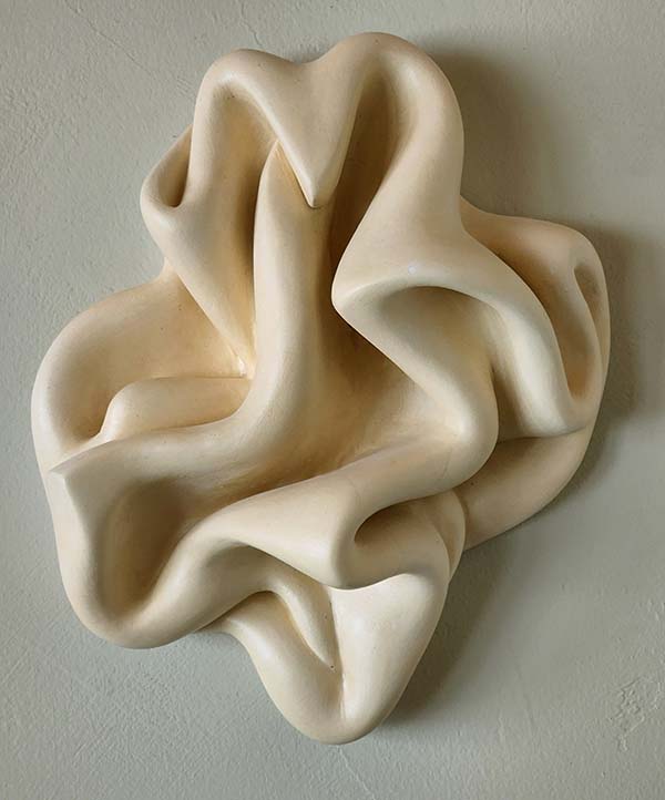 Greg Geffner, Twisted Conolution, Ceramic Sculpture.