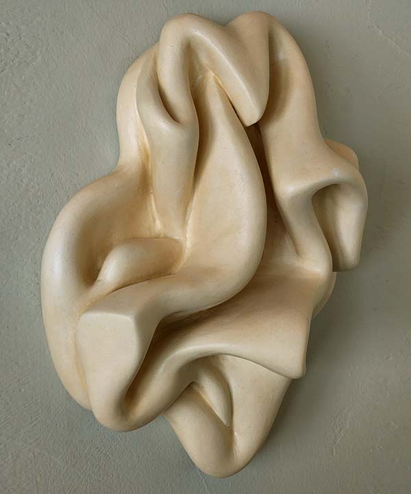 Greg Geffner, Twisted Conolution, Ceramic Sculpture.