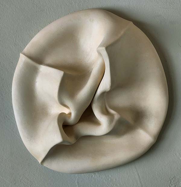 Greg Geffner, Twisted Spokes, Ceramic Sculpture - Front
