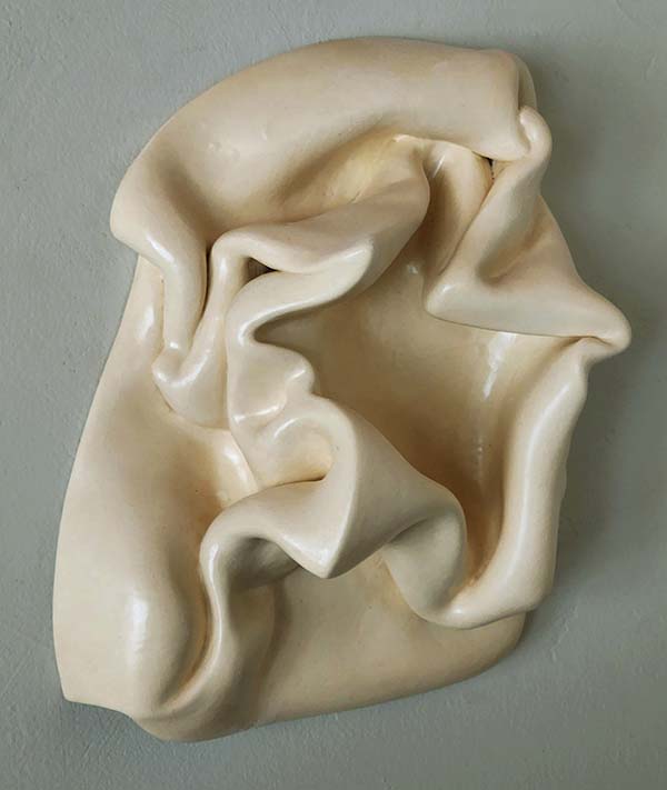 Greg Geffner, Twisted Squished Bed, Ceramic Sculpture