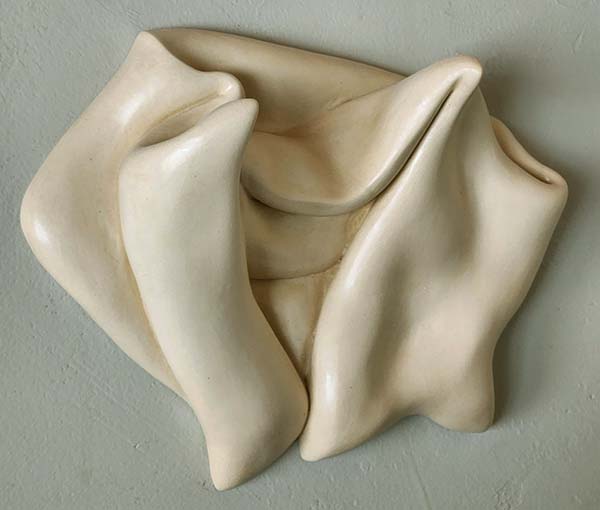 Greg Geffner, Twisted Squished Pelvis, Ceramic Sculpture.