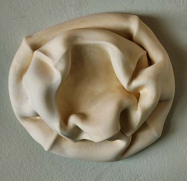 Greg Geffner, Twisted Gasp, Ceramic Sculpture - Front