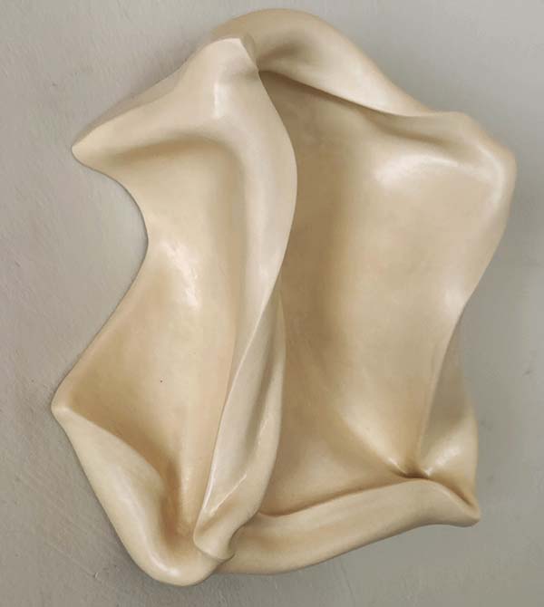 Greg Geffner, Twisted Squished Rectangle, Ceramic Sculpture.