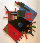 Greg Geffner, Velcro Sculpture,. Title: Velcro Ad Rhienhart, Variation B